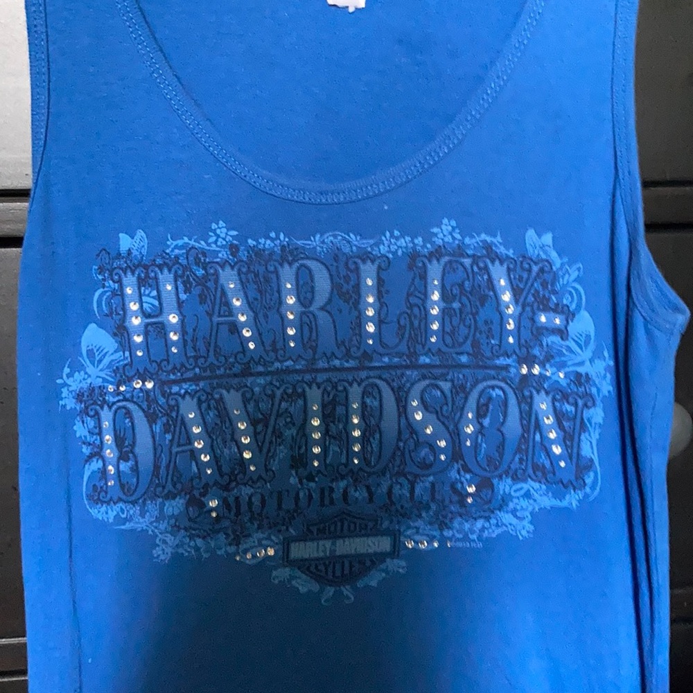 Blue Harley shirt